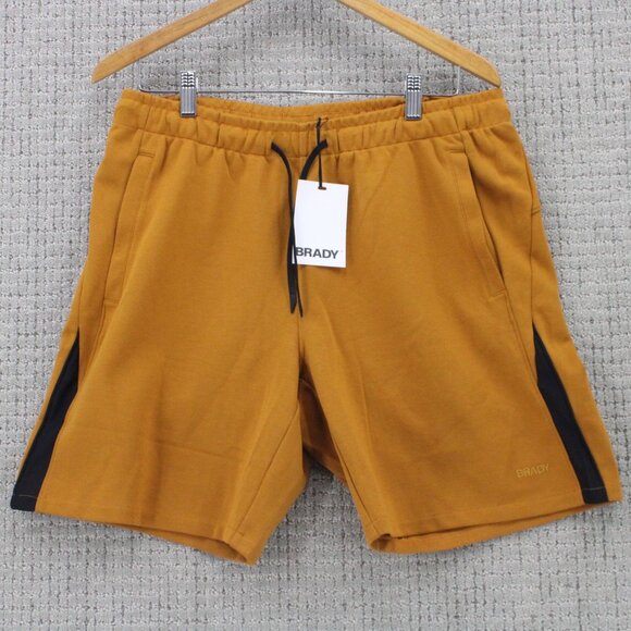 Brady Brand Performance Shorts Mens Large L Orange Solid Drawstring Outdoor NWT - Picture 1 of 6